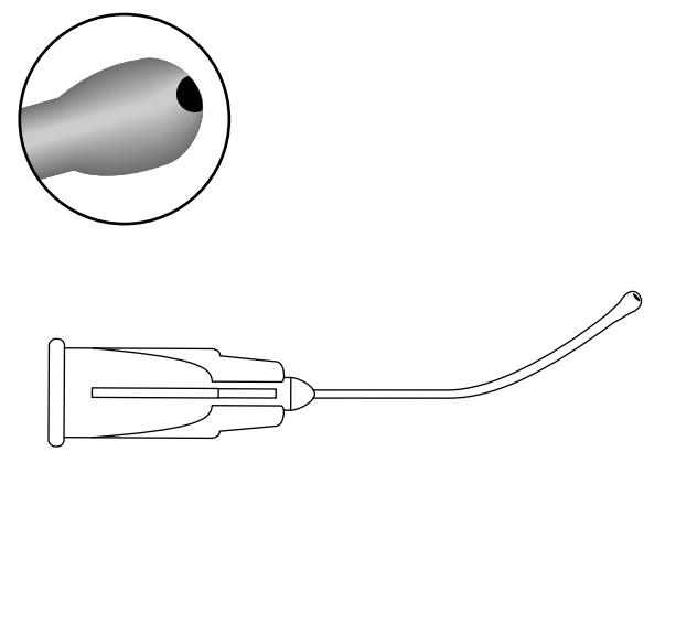 Visitec Olive-Tip Irrigating Cannulas - 585147 - 10 Each - MDL-B-D585147
