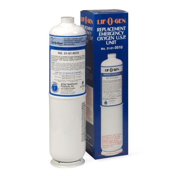 Allied Portable Replacement Oxygen Cylinder for Lif-O-Gen Emergency Kit - 31-01-0510 - 1 Each
