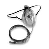 Allied Aerosol Simple Adult Oxygen Mask, 7' Tube - 64041 - 50 Each