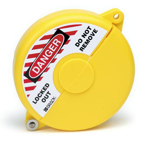 Brady Worldwide Gate Valve Lockout, Yellow, Size M - 65592 - 1 Each