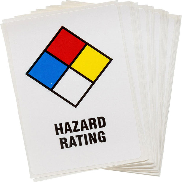 Brady Worldwide Hazard ID Hazard Rating Signs LH615E 25.0 Each-MDL-B-WLH615E
