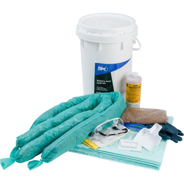 Brady Worldwide SK-BATT Specialty Spill Kit, Battery Acid - MDL-B-WSKBATT - 1 Kit