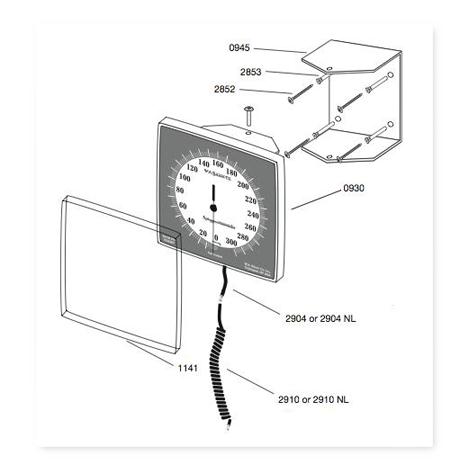 W A Baum Baum Wall Aneroid Manometer Only - BAM0930