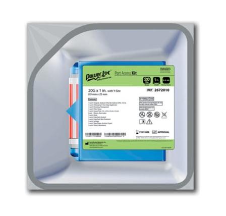 C.R. Bard Power-Injectable Sets PowerLoc MAX Injectable Infusion Site Port Access Kit, 20G x 1" - 2142010G - 5 Each
