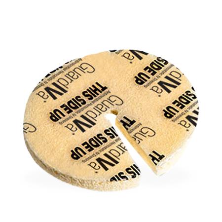 C.R. Bard Sterile FP-22-AD004 GuardIVa Antimicrobial Hemostatic IV Dressing, 1" Dia. with 1.5 mm Dia. Hole - MDL-BARFP22AD004 - 100 Each