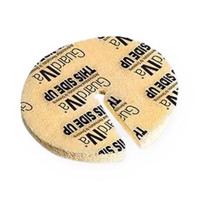 C.R. Bard Sterile FP-24-AD012 GuardIVa Antimicrobial Hemostatic IV Dressing, 1" Dia. with 7 mm Dia. Hole - MDL-BARFP24AD012 - 100 Each