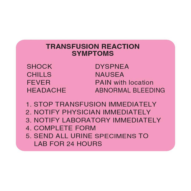 Centurion Laboratory Blood Labels BBL646 3.0 Roll-MDL-BBL646