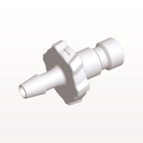 Bayonet Male Connector, White, 100/Bag - Fits 3/32 inch ID Tubing (0.094 inch, 2.38 mm) - BC330