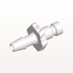 Bayonet Male Connector, White, 100/Bag - Fits 1/8 inch ID Tubing (0.125 inch, 3.18 mm) - BC430