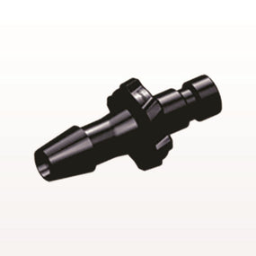 Bayonet Male Connector, Black, 100/Bag - Fits 5/32 inch ID Tubing (0.156 inch, 3.97 mm) - BC531