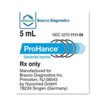 Bracco Diagnostics 111104 Prohance Gadoteridol, 279.3 mg / mL Injection, 5 mL Vial - MDL-BCC111104BX - 5 Each