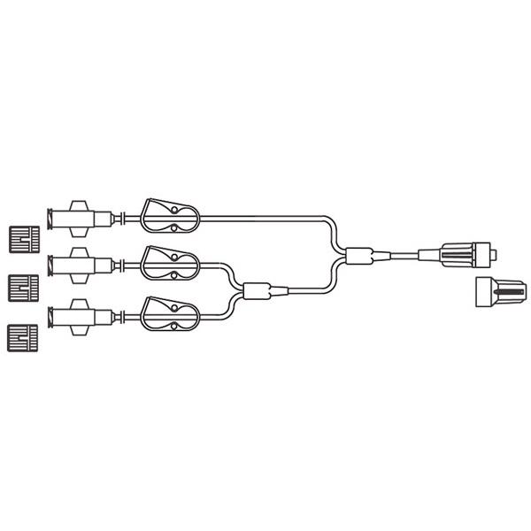 Codan Trifurcated Minibore Low-Volume Extension Sets - BC225 - 50 Each - MDL-BCOBC225