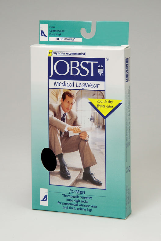 Bsn Medical Knee High Knee-High Ribbed Compression Socks, 30 mmHg to 40 mmHg, Closed Toe, Khaki, Size XL (Ankle: 11.5" to 13"; Calf: 13-3/8" to 19-5/8") - 115103