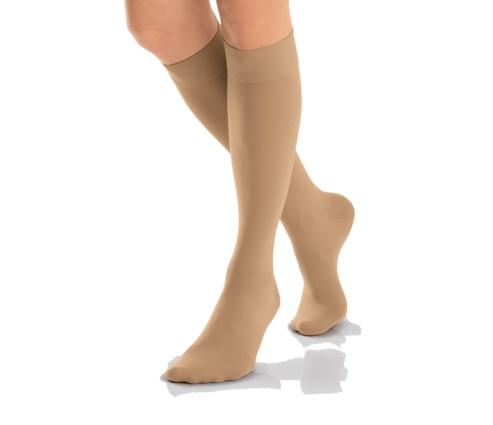 Bsn Medical Jobst Opaque Knee High Stockings, Beige, Size L - 115214