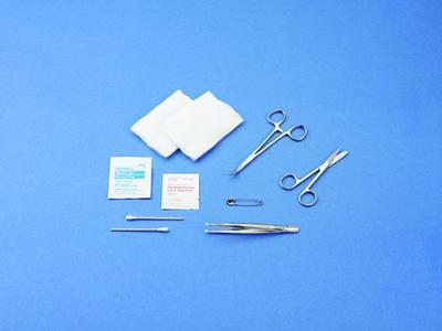 Wound Closure Trays with Curved Kelly Hemostat - 754 - 20 Each - MDL-BHD754