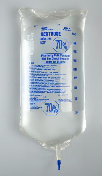 Baxter Healthcare 70% Viaflex Dextrose Injection, USP 2B0296H - 6.0 Bag