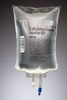 0.45% Sodium Chloride (NaCl) Injection - 2B1313Q - 24 Bag - MDL-BHL2B1313QCS