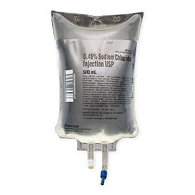 BAXTER HEALTHCARE 0.45% Sodium Chloride (NaCl) Injection 2B1313Q 1 Bag - MDL-BHL2B1313QH