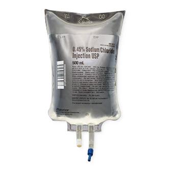 BAXTER HEALTHCARE 0.45% Sodium Chloride (NaCl) Injection 2B1313Q 1 Bag - MDL-BHL2B1313QH