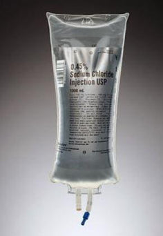 BAXTER HEALTHCARE 0.45% Sodium Chloride (NaCl) Injection 2B1314X 1 Bag - MDL-BHL2B1314XXH