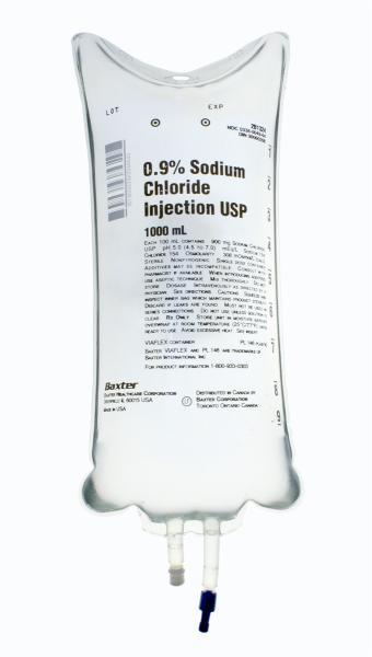 Baxter Healthcare Sodium Chloride 0.9% Injection Solution, USP 2B1324X - 1.0 Each