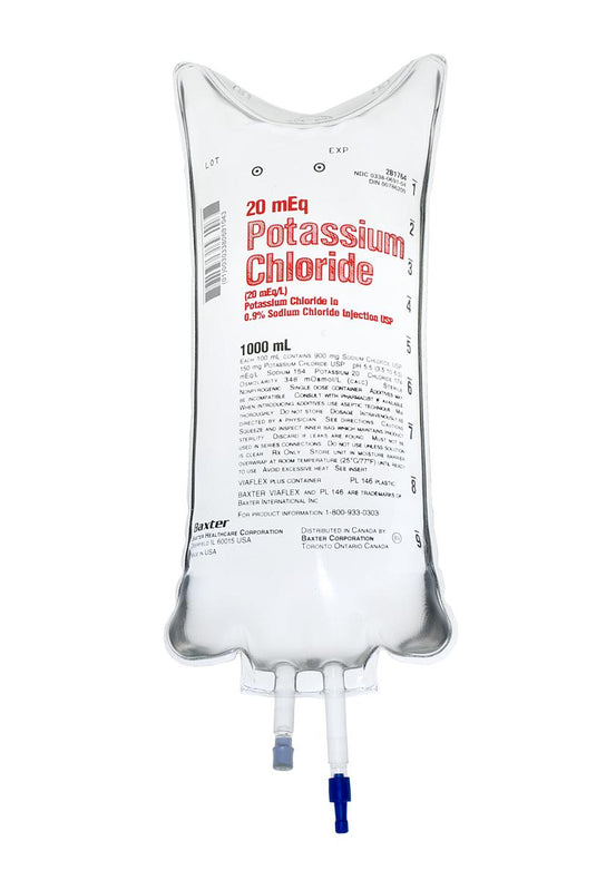 Baxter Healthcare Baxter Potassium Chloride in 0.9% Sodium Chloride Injection 2B1764X - 14.0 Each