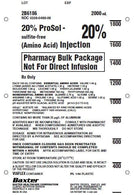 BAXTER HEALTHCARE CLINIMIX 5/20 Sulfite-Free Solution 2B6186 6 Bag - MDL-BHL2B6186
