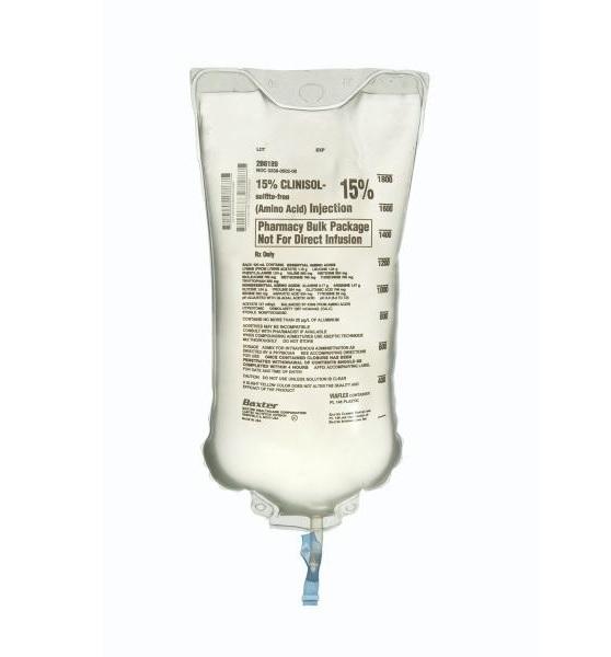 BAXTER HEALTHCARE 15% CLINISOL Sulfite-Free Solution 2B6189 6 Each - MDL-BHL2B6189