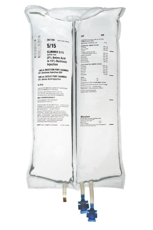 BAXTER HEALTHCARE CLINIMIX Solutions 2B7709 4 Bag-MDL-BHL2B7709