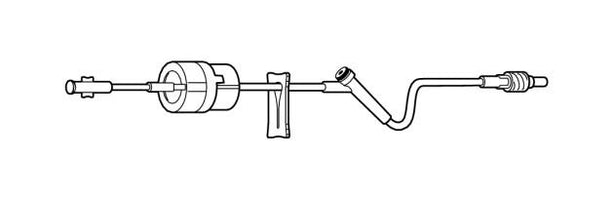 Baxter Healthcare Extension Set with CONTROL-A-FLO 2C6891 - 48.0 Each