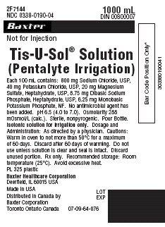 BAXTER HEALTHCARE Pentalyte Irrigation Solution (Pour Bottle) 2F7144 1 Bottle - MDL-BHL2F7144H