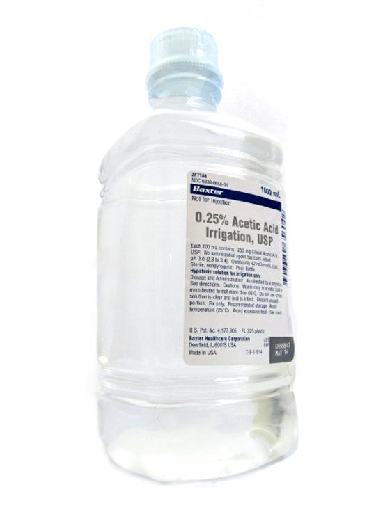 BAXTER HEALTHCARE 0.25% Acetic Acid Irrigation (Pour Bottle) 2F7184 12 Bottle - MDL-BHL2F7184