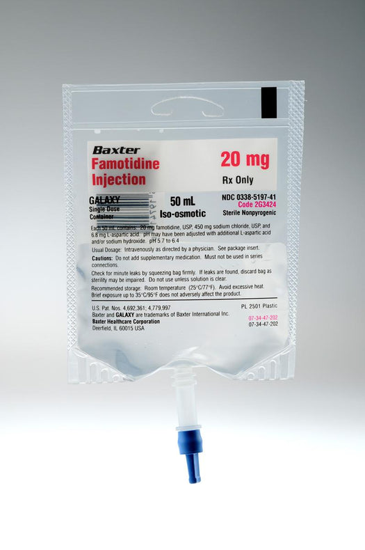 Baxter Healthcare Famotidine Injection Sodium Chloride Premix 2G3424 - 48.0 Each - MDL-BHL2G3424