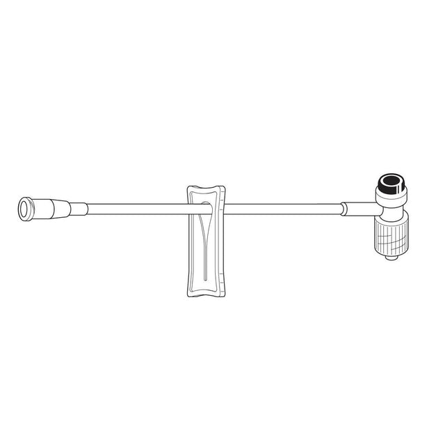 Baxter Microbore macrobore Extension Set with Interlink Injection Site, Male Luer Lock and T-Connector - 2N3327 - 1 Set