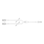 Baxter Healthcare 4" Microbore IV Catheter Extension Set with 2 Y-Sites - BHL2N3371