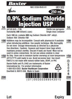 Baxter Healthcare Sodium Chloride 0.9% Injection Solution, USP UE1322D - 1.0 Each
