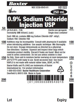 Baxter Healthcare Sodium Chloride 0.9% Injection Solution, USP UE1322D - 30.0 Each