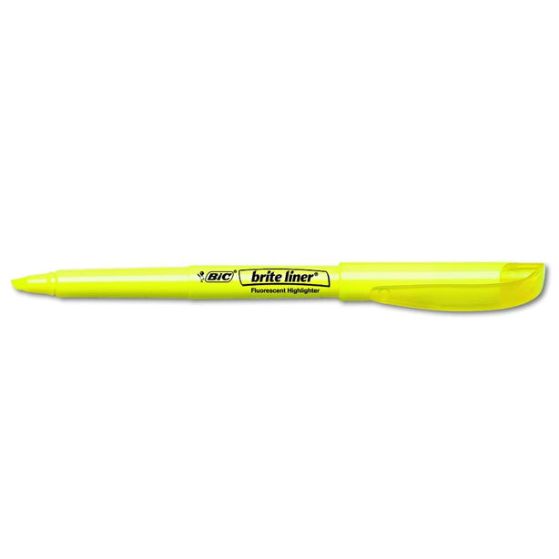 Brite Liner Highlighters - BL11-YW - 12 Each - MDL-BICBL11YW