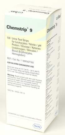 ROCHE DIAGNOSTICS CORP Chemstrip Urine Test Strips 11895427160 6 Each - MDL-BID1895427160