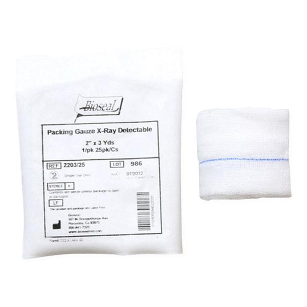 BIOSEAL Bioseal X-Ray Detectable Gauze Packing 2203/25 1 Each-MDL-BIE220325H