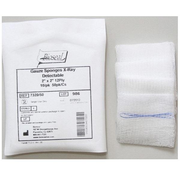 BIOSEAL Bioseal X-Ray Sponge Gauze 7330/50 50 Pack-MDL-BIE733050