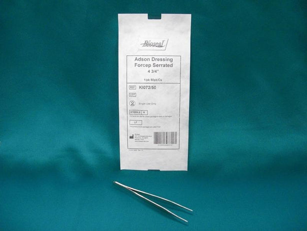 Bioseal Adson Dressing Forceps for General Surgery KI07250 - 50.0 Each - MDL-BIEKI07250