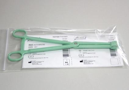 Bioseal Plastic Sponge Forceps - KI104N-20 - 20 Each - MDL-BIEKI104N20