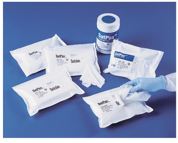 Berkshire SatPax 1000 Wipers, IPA / DI H2O Filtered, Re-Sealable Canister, Saturation 70/30, 6" x 9" - SPXC1000.001.12 - 1200 Each