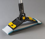 Berkshire Ergonomic 16" Cleanroom Double Sided Mop Head Holder, Flat, V, Wringer, Polypropylene, Stainless Steel - BKCBCRVSWRIN