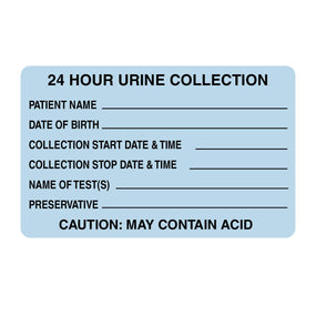 Centurion Labels: 24-Hour Urine Collection Lab Label BL7707K - 3.0 Roll