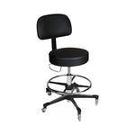 Blickman Health Ind Inc Pneumatic Exam Stools with Aluminum Base 1041210225 - 1.0 Each - MDL-BLK1210BBLK
