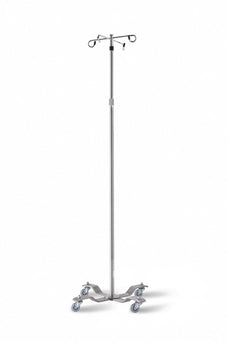 Blickman Health Ind Inc 4-Leg Stainless Steel or Chrome IV Stands 1305-4P - 1.0 Each