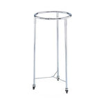 Blickman Ind Stands Round Chrome Hamper, 25" x 35" - BLK2025