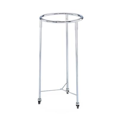 Blickman Ind Stands Round Chrome Hamper, 25" x 35" - BLK2025